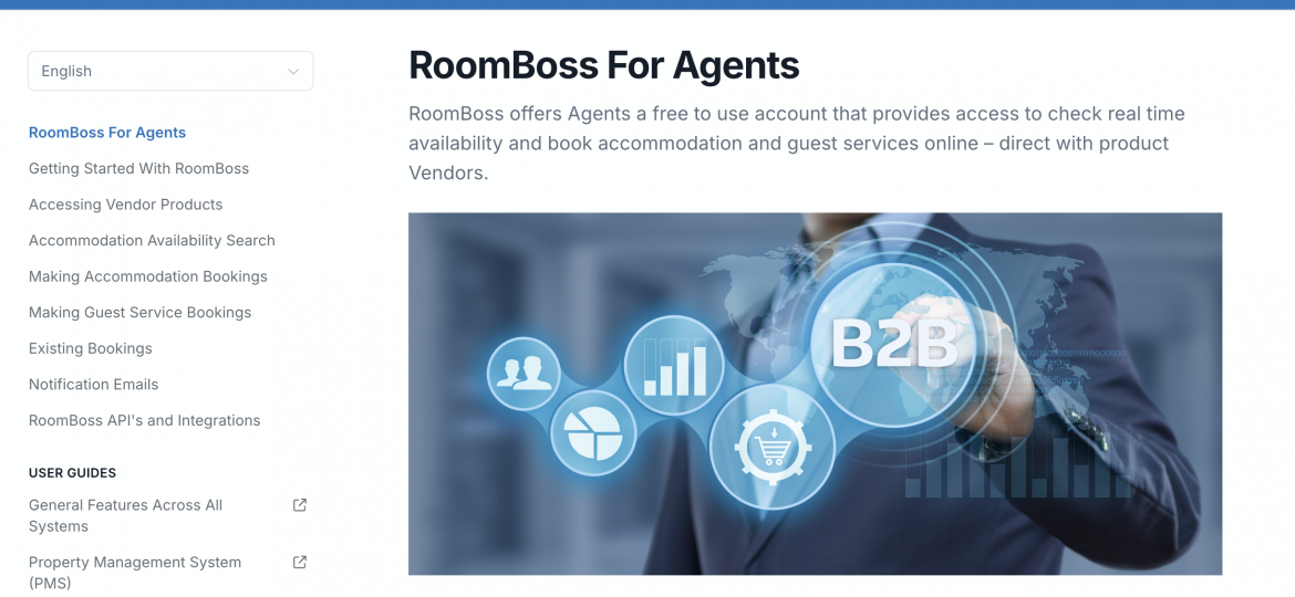 RoomBoss agent account manual